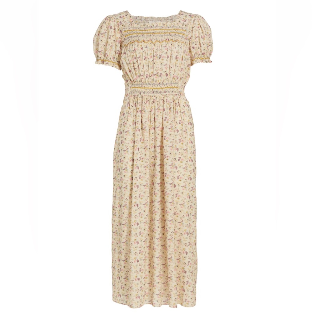 Dôen Castalia Embroidered Floral Dress - excellent condition, worn 2x